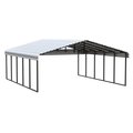 Arrow Storage Products Carport 20 ft. x 24 ft. x 9 ft. Eggshell CPH202409